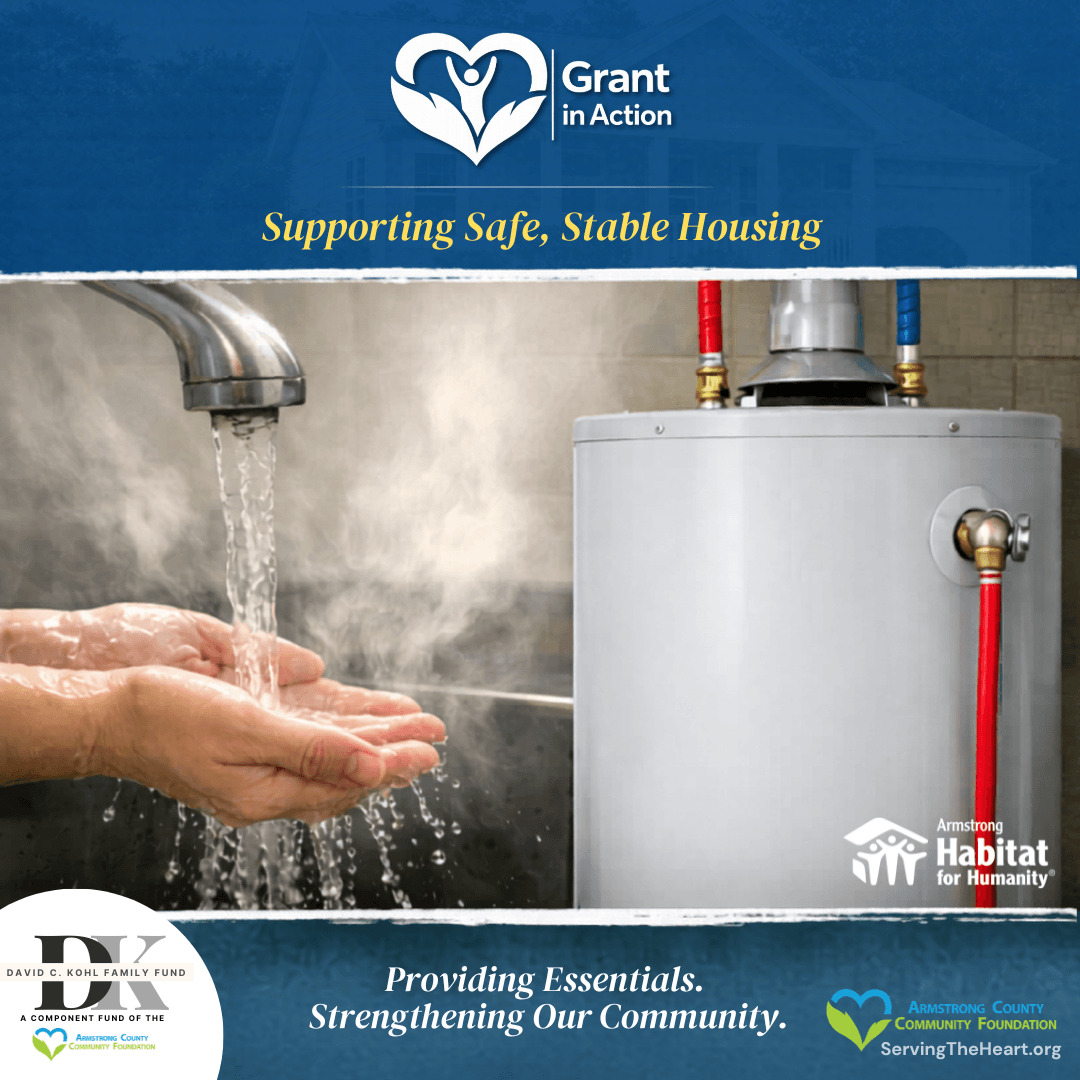 New water heater installed in a home, providing reliable hot water for a family and improving daily living conditions.