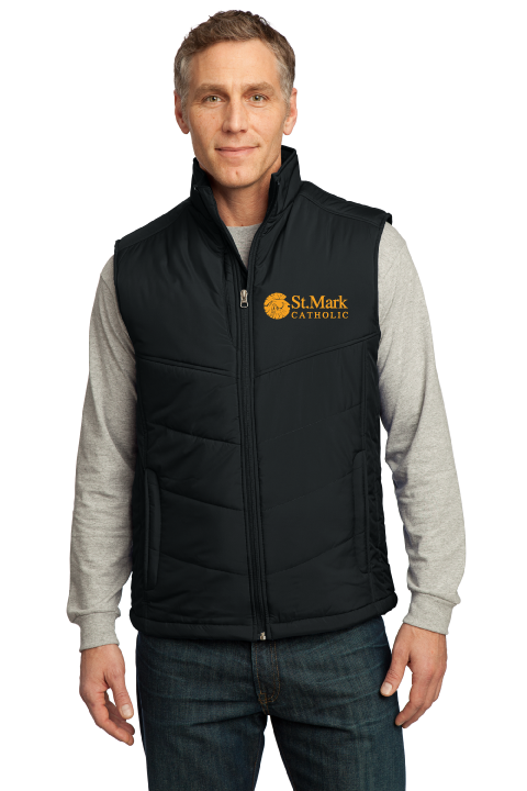 Embroidered - Puffy Vest - Mens