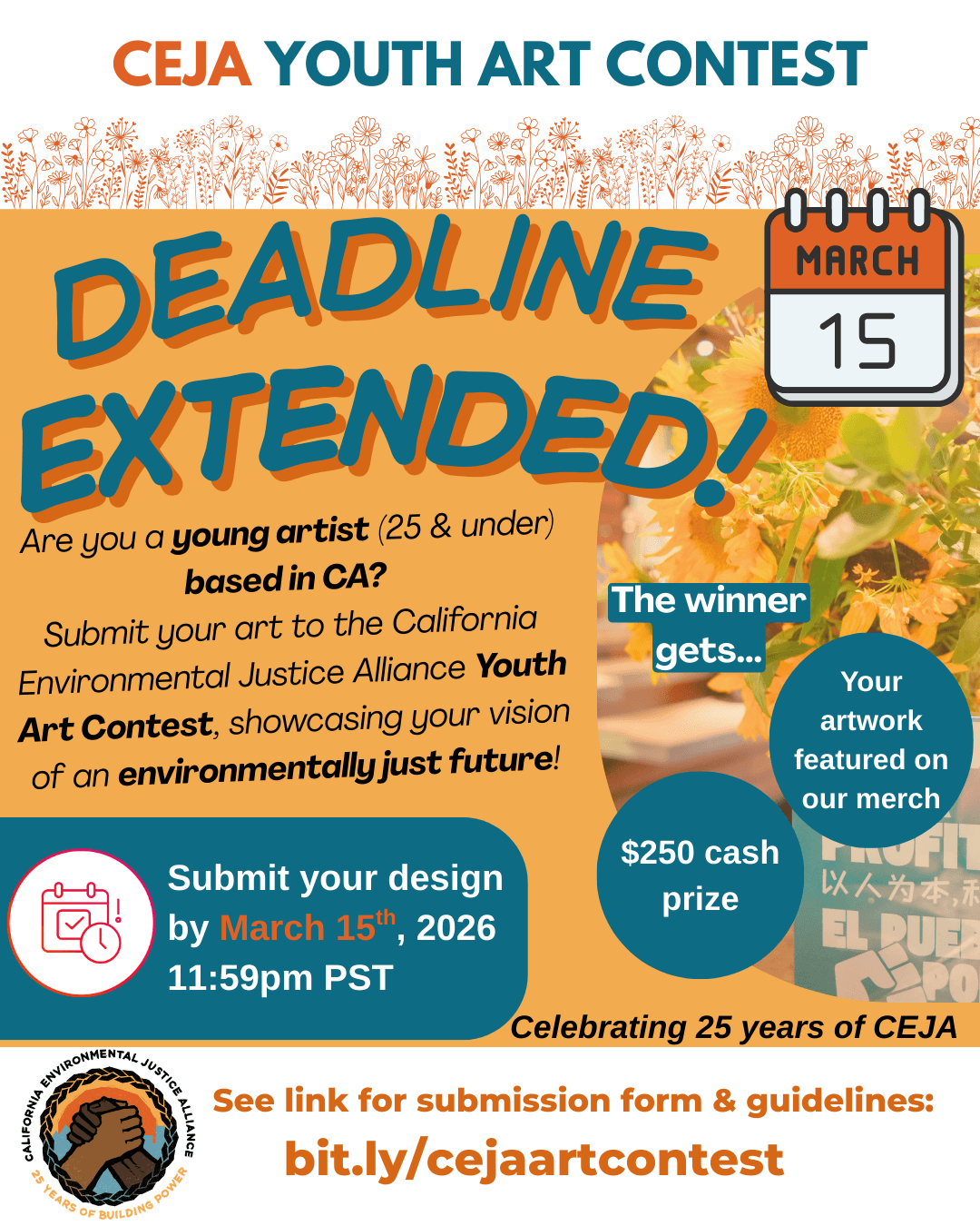 Announcing CEJA’s 25th Anniversary Youth Art Contest