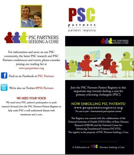 A graphic of PSC Partners Patient Registry brochure