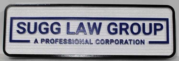 A10552 - Carved 2.5-D and Sandblasted Wood Grain Sign for the Sugg Law Group
