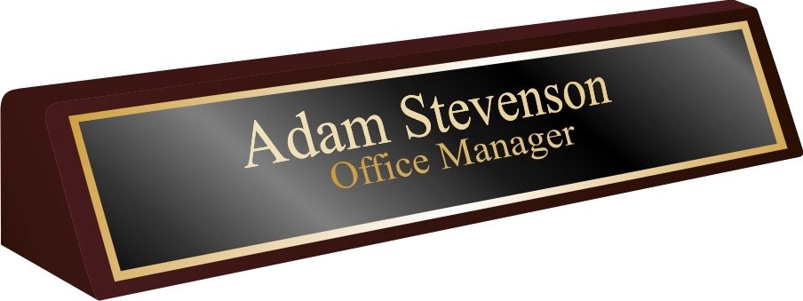 Executive Desk Plates By Signsations