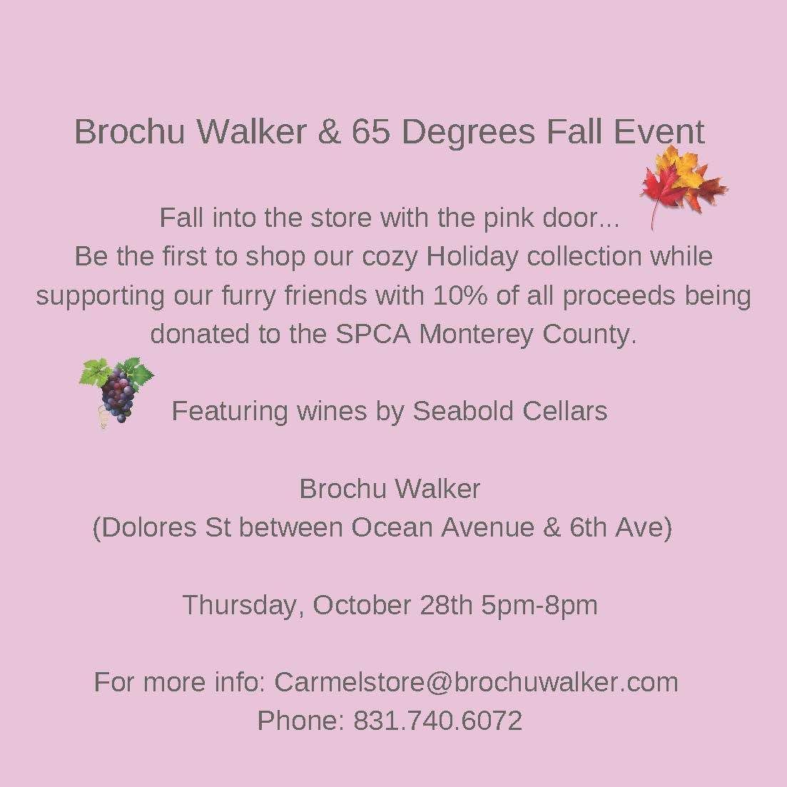 Brochu Walker & 65 Degrees Fall event