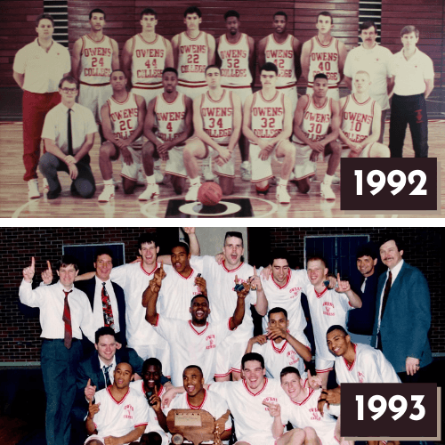 Owens Community College 1992 & 1993 NJCAA Champions