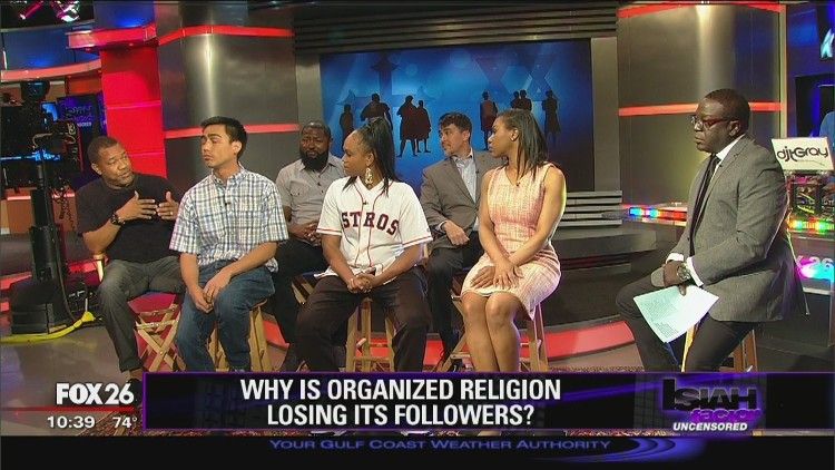 Why is organized religion declining in the U.S.?