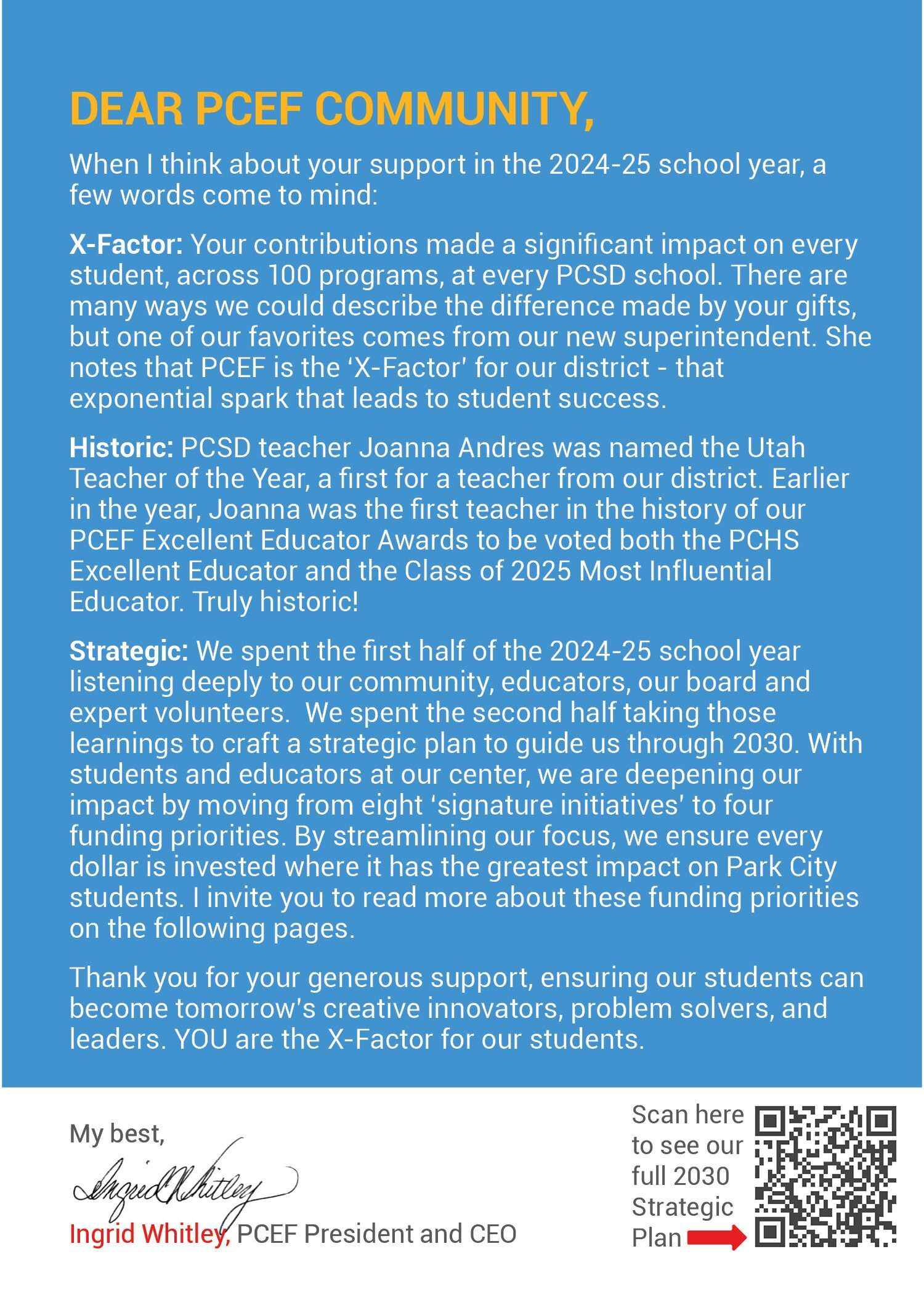Donor Impact Report Page 1a