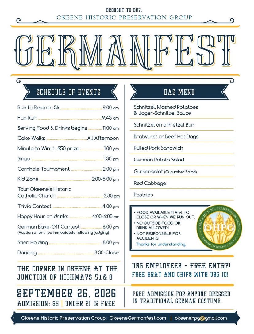 GERMANFEST SCHEDULE OF EVENTS!
