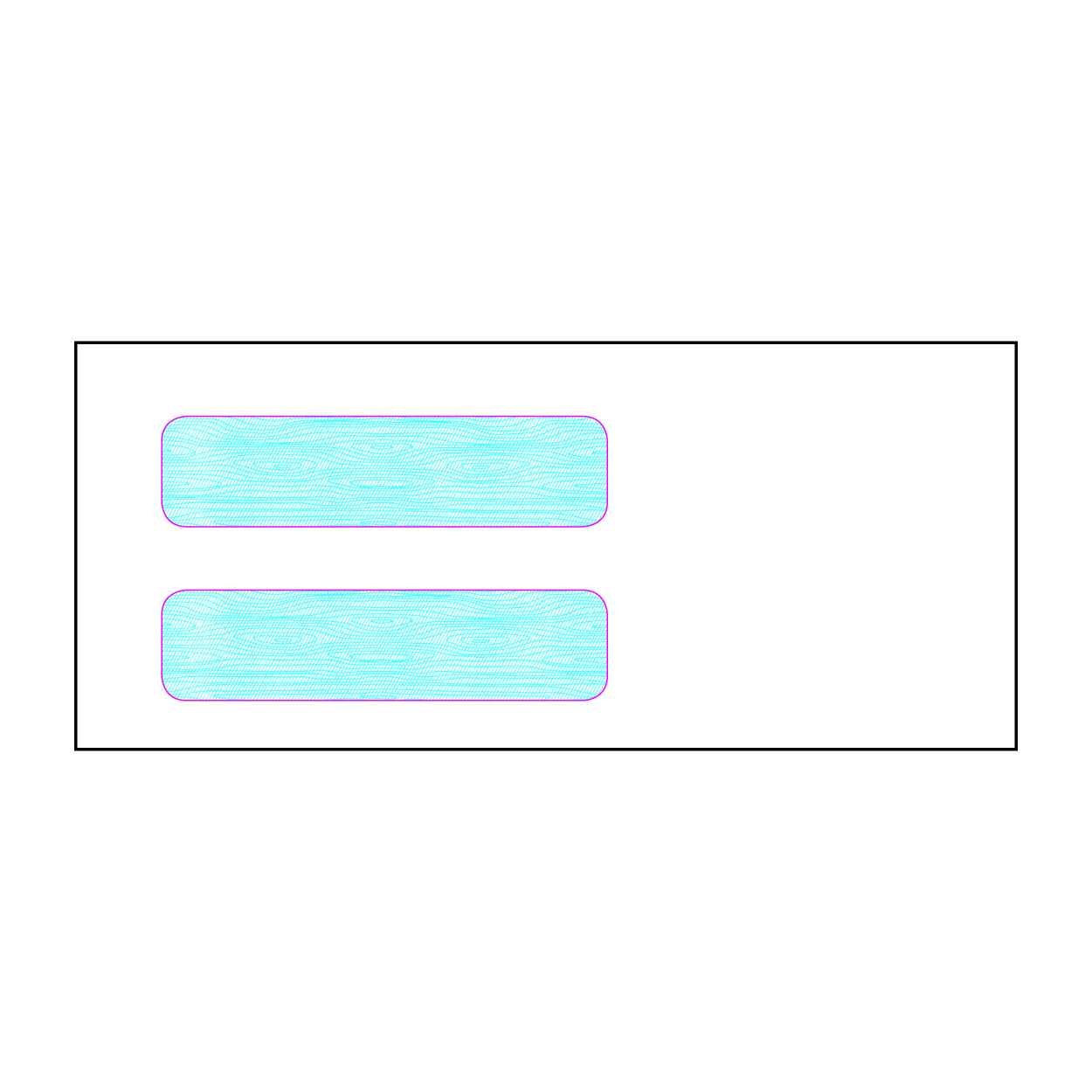 Item J10 - #10 Double Window Envelope - Security Inside Tint