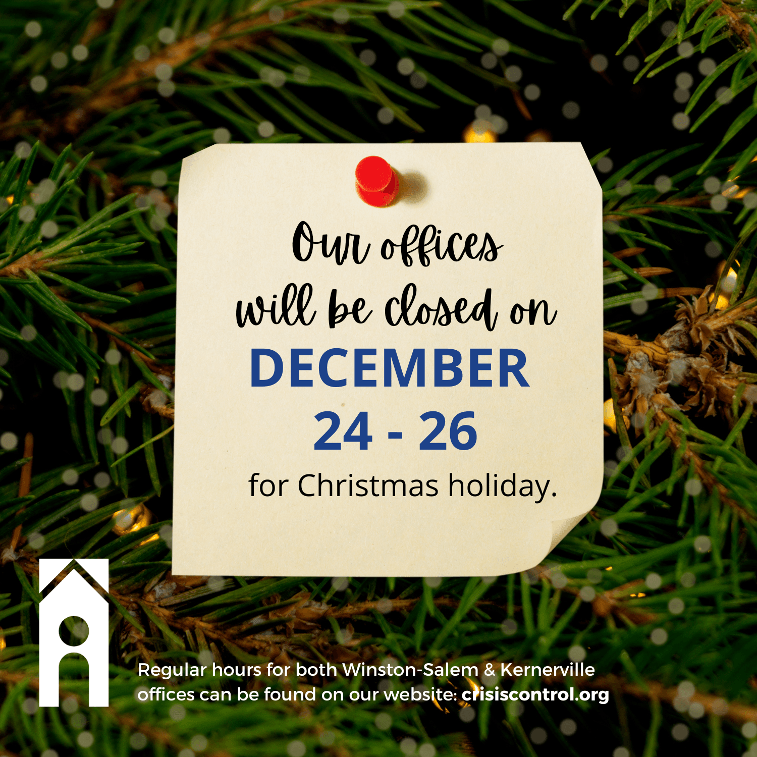 Closed December 24-26