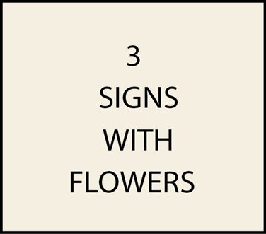 3.  - House and Estate Address Signs with Carved Hand-Painted Flowers