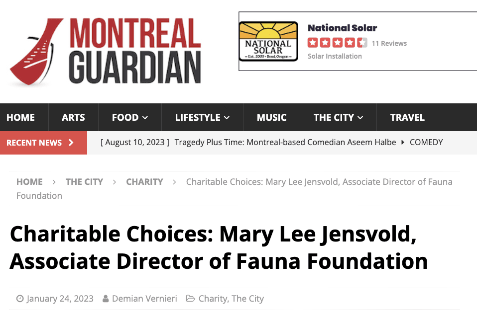 Charitable Choices, Montreal Guardian