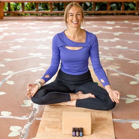 Yin Yoga & Essential Oils in the Gazebo