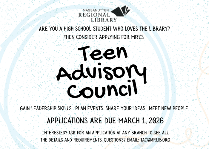 Join our Teen Advisory Council!