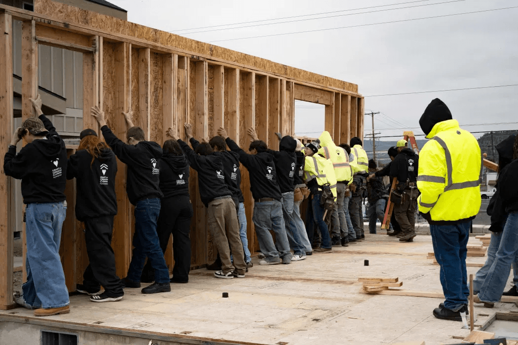 Raising Walls and Community: Heart of Oregon Corps, Thistle & nest celebrate affordable housing milestone in Prineville