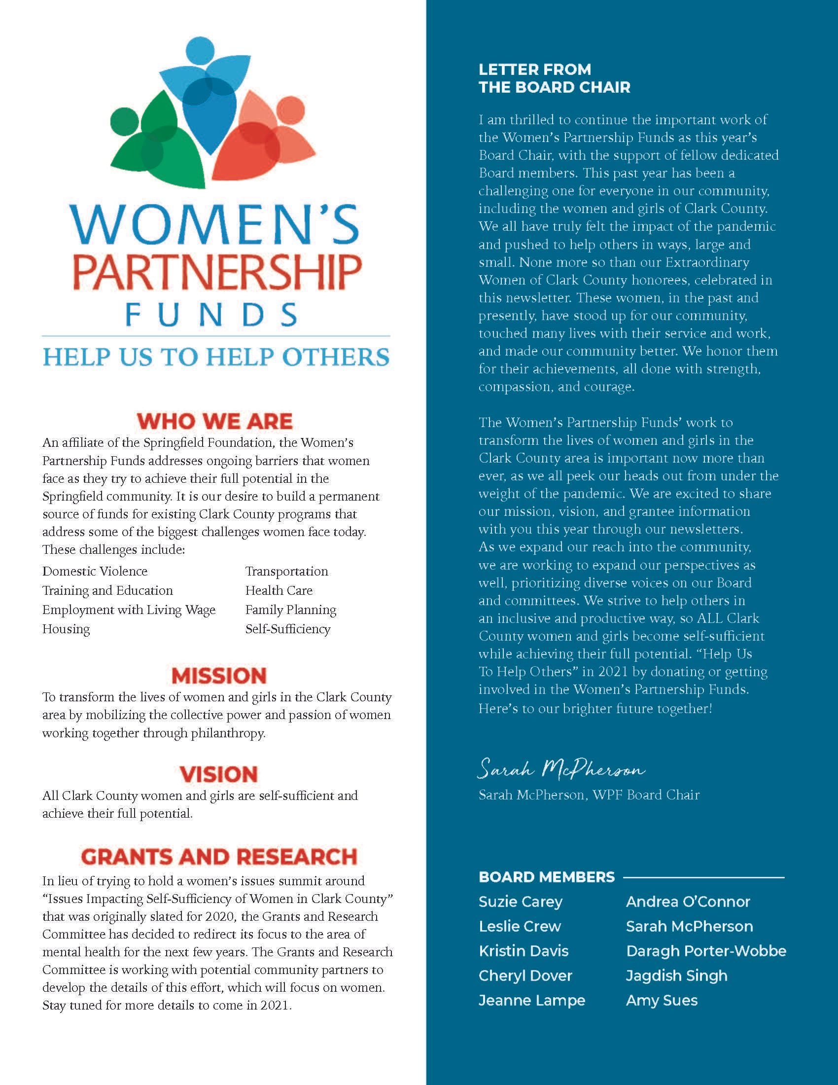 Newsletter Spring 2021