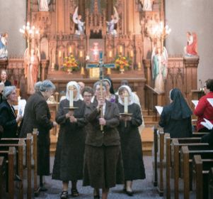 Felician Sisters in the OLSH Chapel