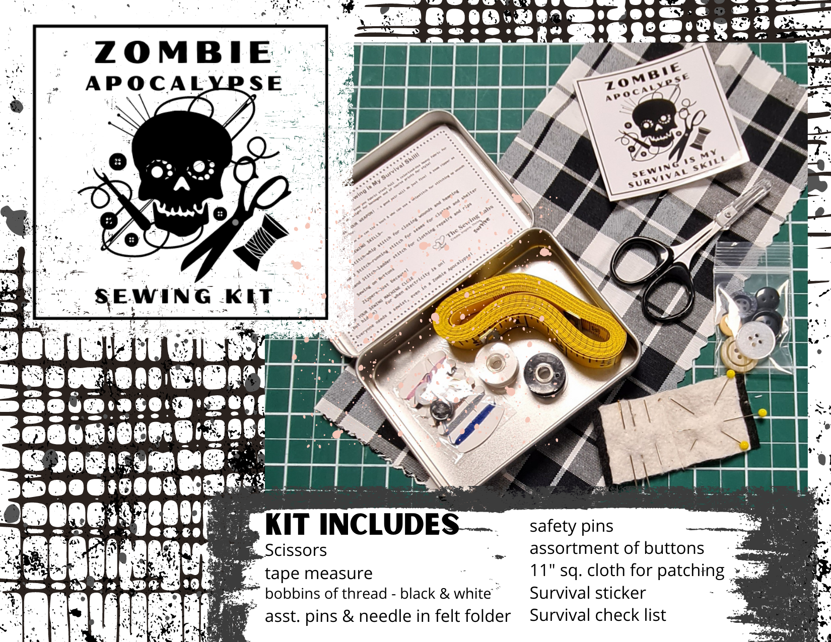 Zombie Apocalypse Sewing Kit