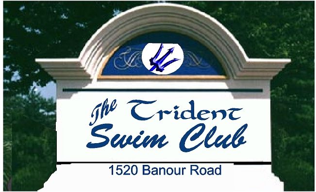 GB16104 - Monolithic EPS Monument Entrance Sign for Trident Swim Club