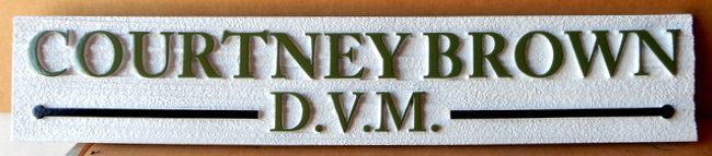 BB11806 -- Attractive Nameplate Sign for Doctor of Veterinary Medicine, DVM 