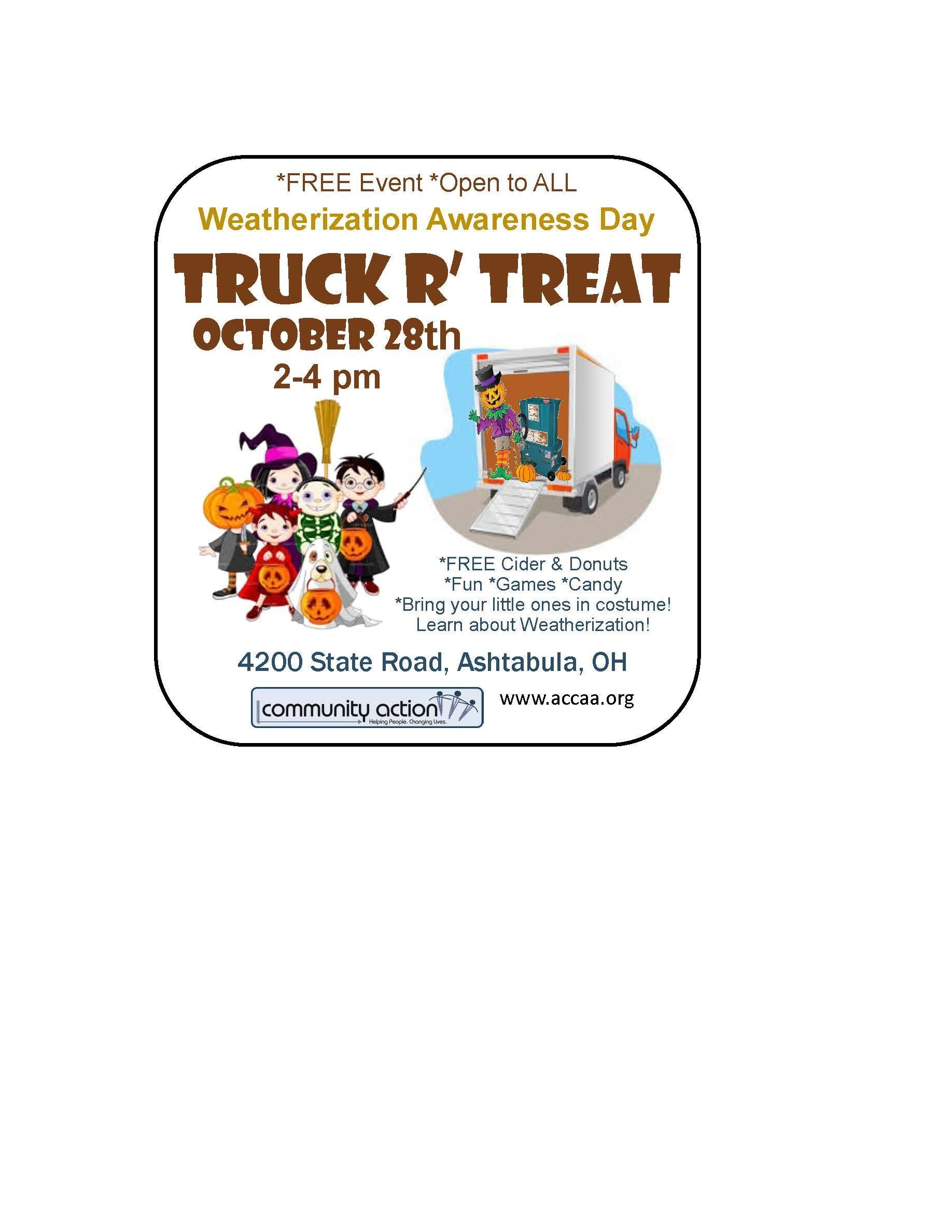 Weatherization Day Truck R Treat Event!