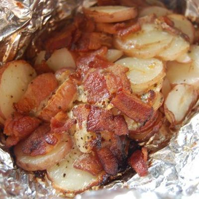 Bacon & Onion Foil Packet Potatoes