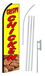 Crispy Chicken Swooper/Feather Flag + Pole + Ground Spike