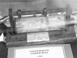 Confederate Cipher Reel at the National Cryptologic Museum