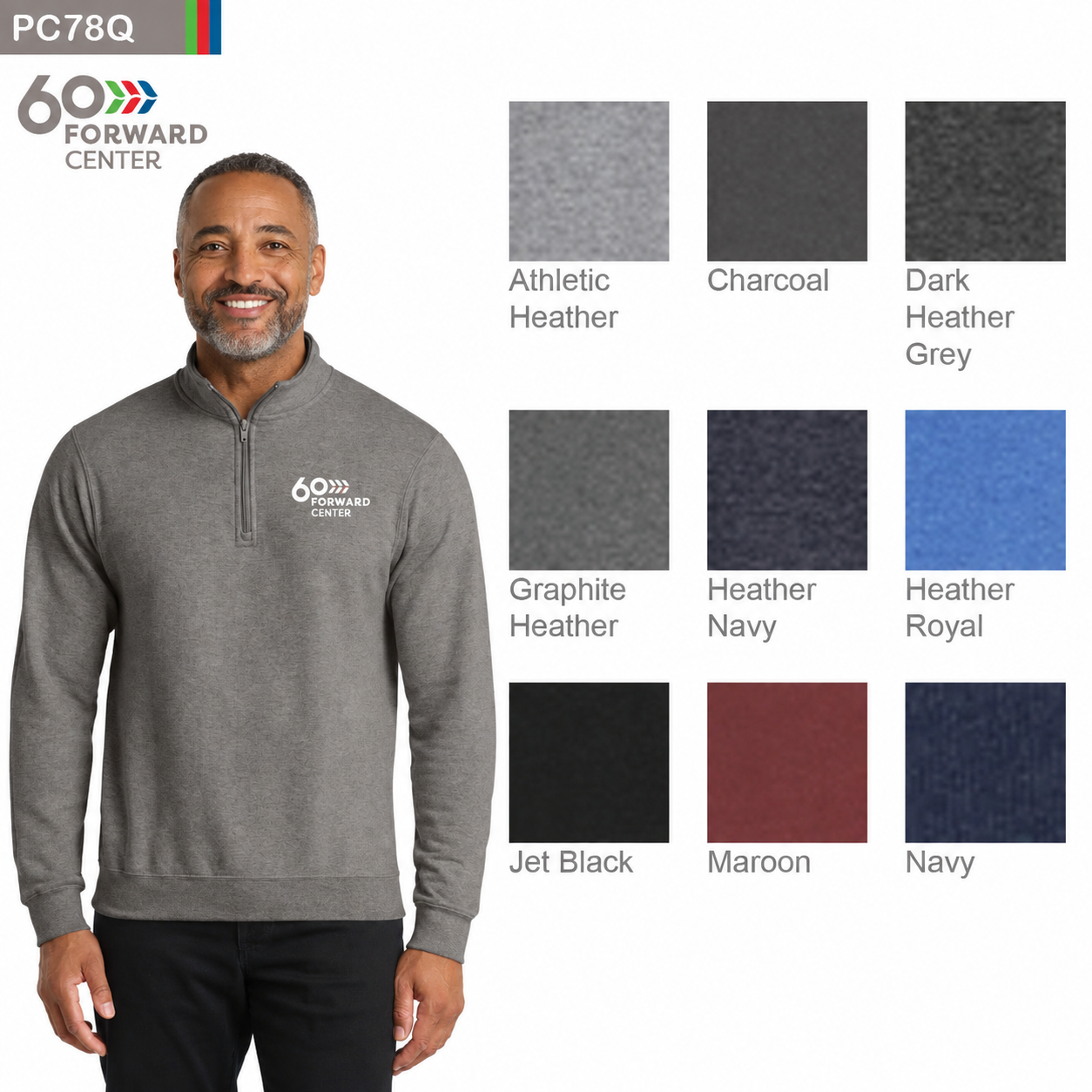 Port & Co™ Core Fleece 1/4-Zip Pullover Sweatshirt