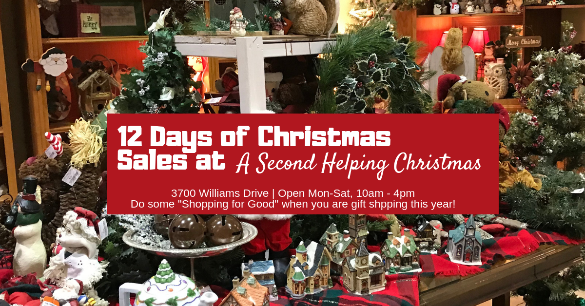 12 Days of Christmas Sales at Second helping