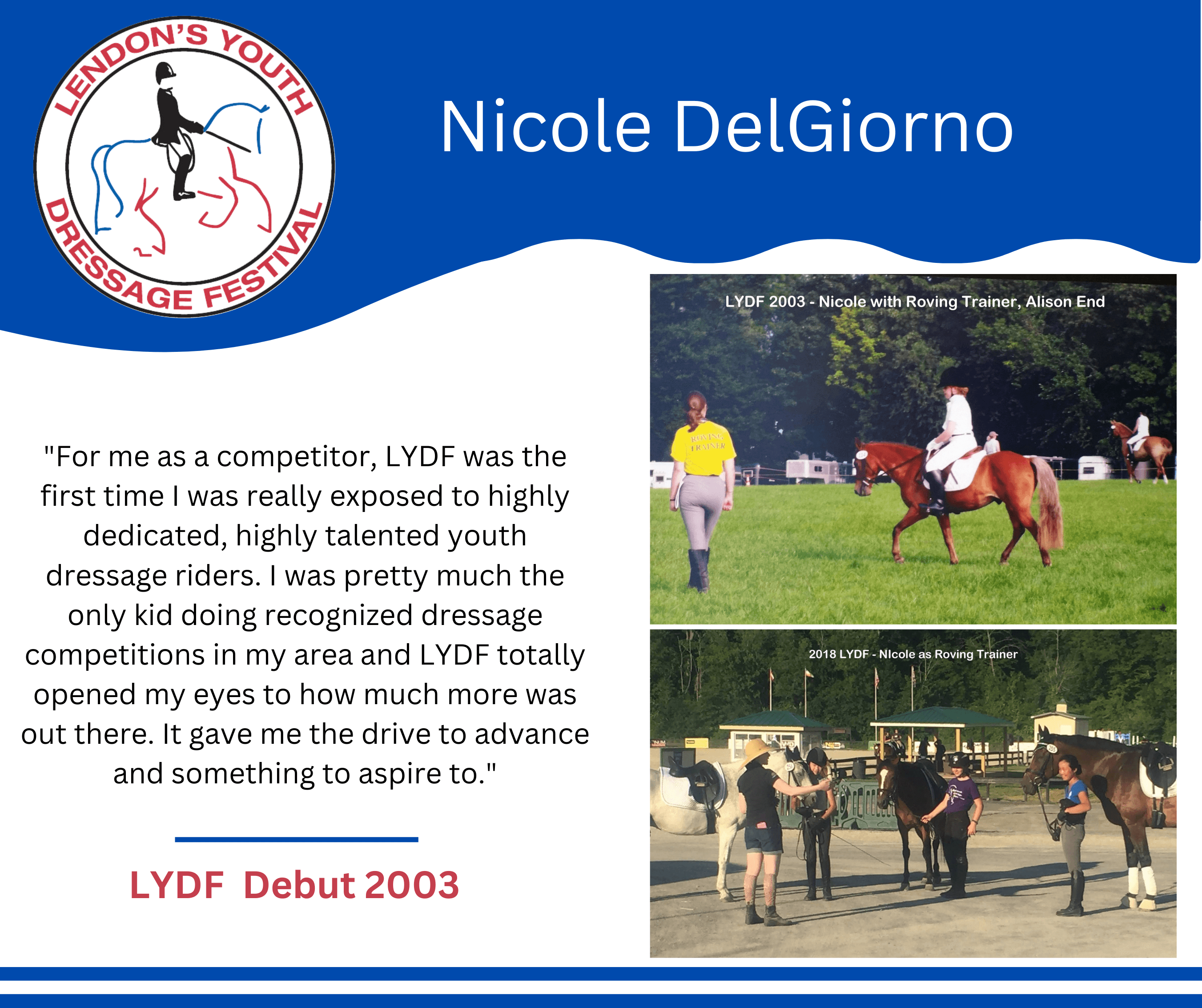 Nicole DelGiorno - LYDF Testimonial - Click to Read More