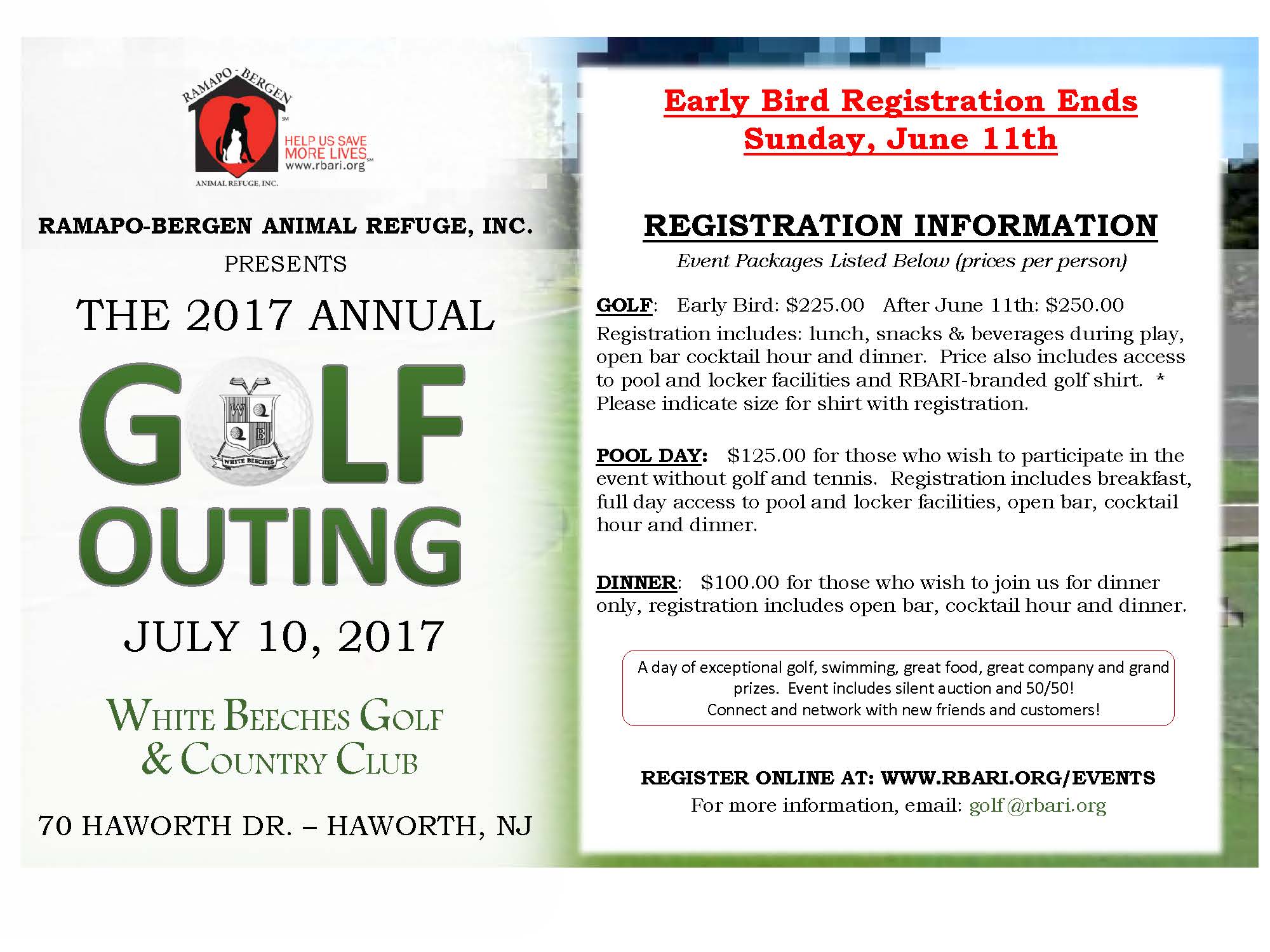 2017 Annual RBARI Golf Outing