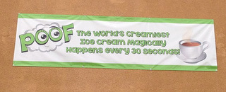 Custom printed banners for Orange County Restaurants