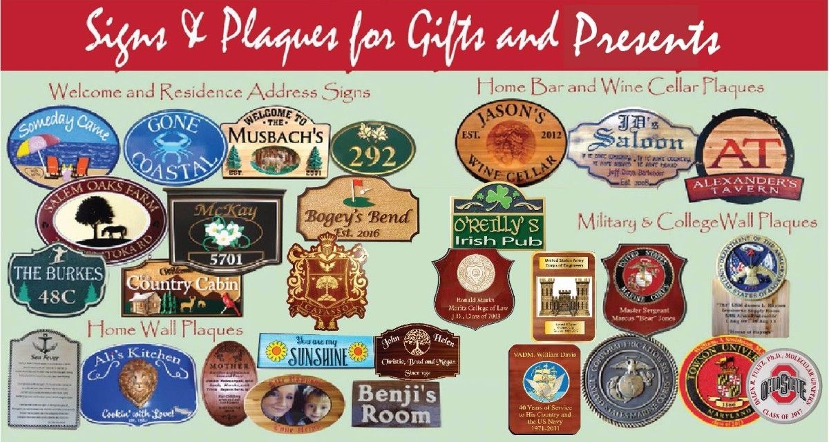 Give A Unique Personalized Gift A Custom Carved Wood Sign Or Plaque