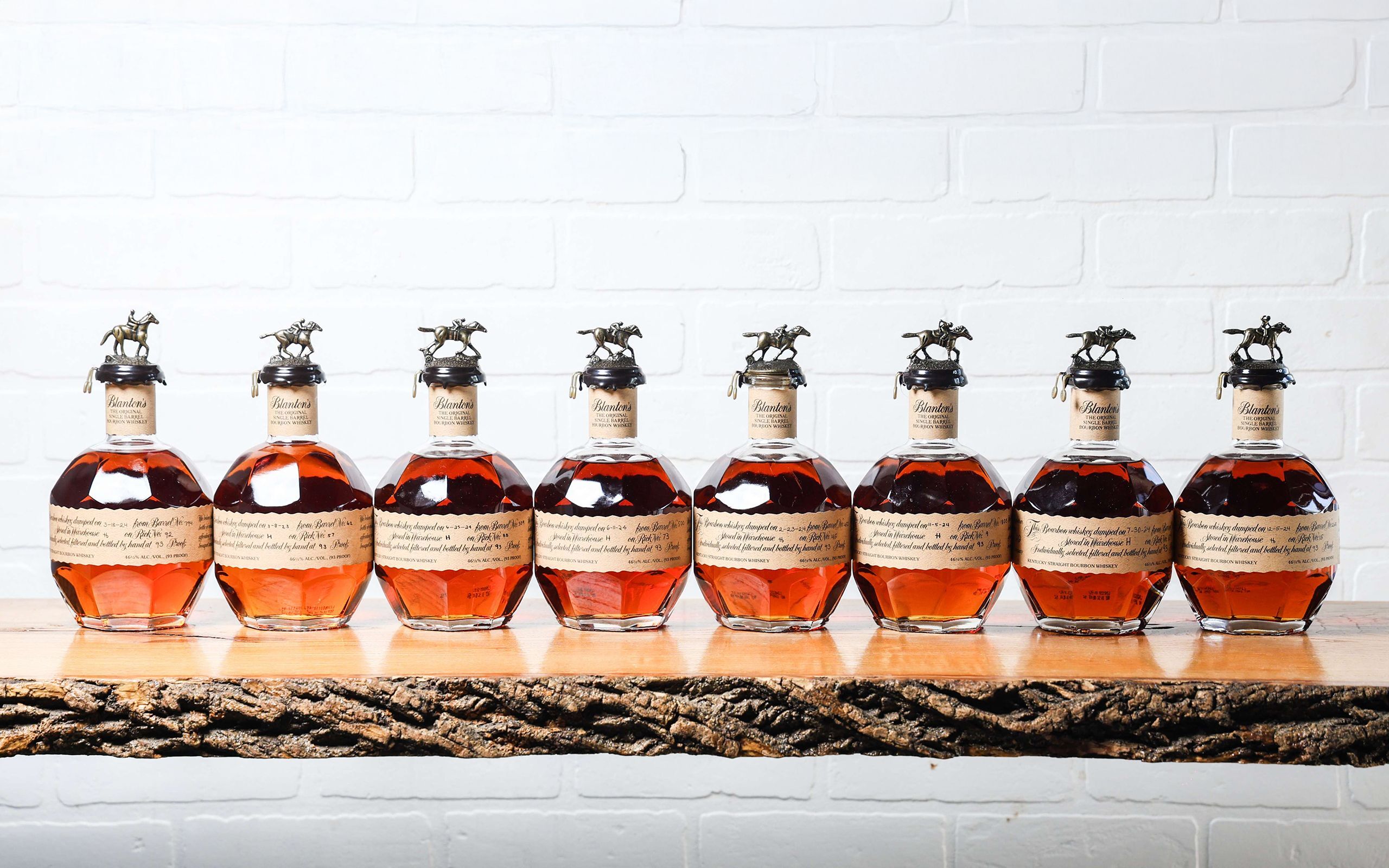 Blanton's Single Barrel Complete Horse Race Collection