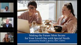 Making the Future More Secure for Your Loved One with Special Needs