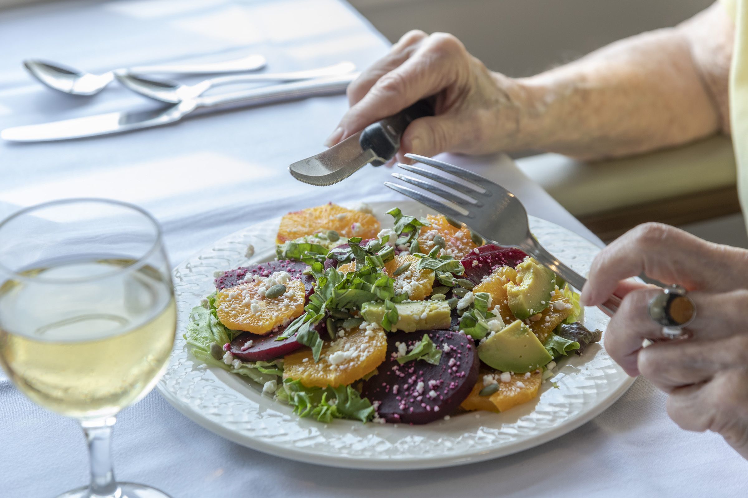 Beet and citrus salad