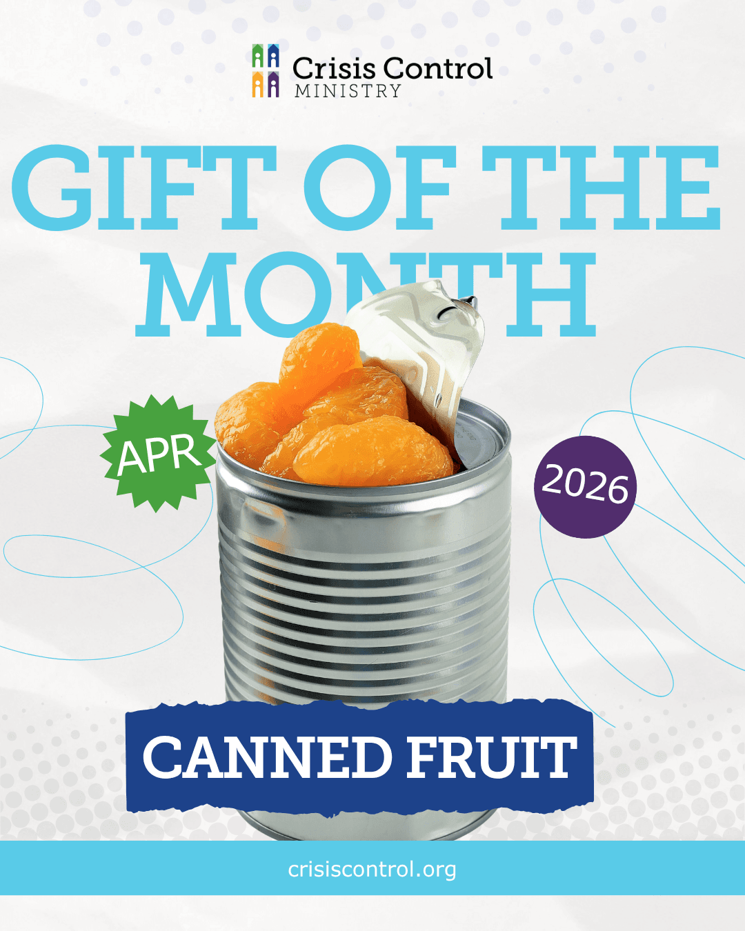 April 2026 Gift of the Month - Canned Fruit