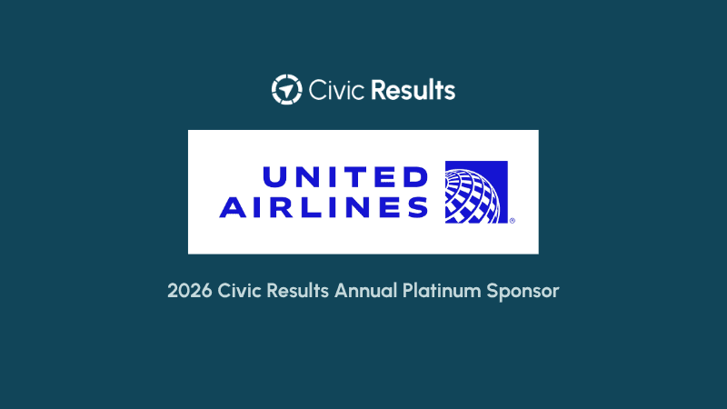 2026 Civic Results Annual Platinum Sponsor - United Airlines