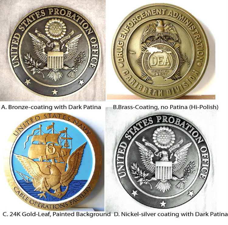 Military Carved Wood Plaques for Organizations and Individuals