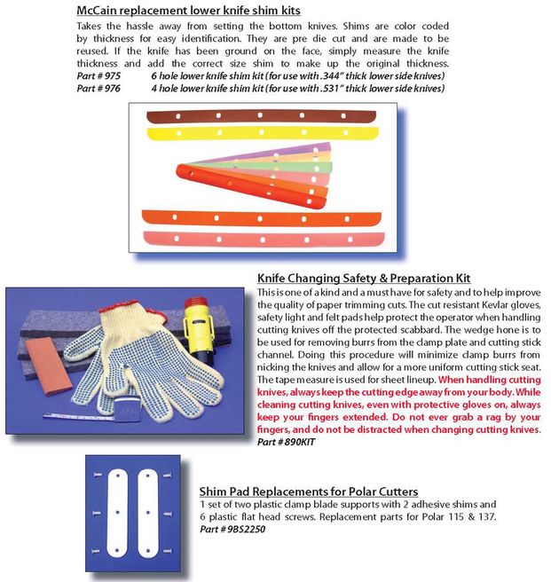 Paper Cutter Replacement Parts