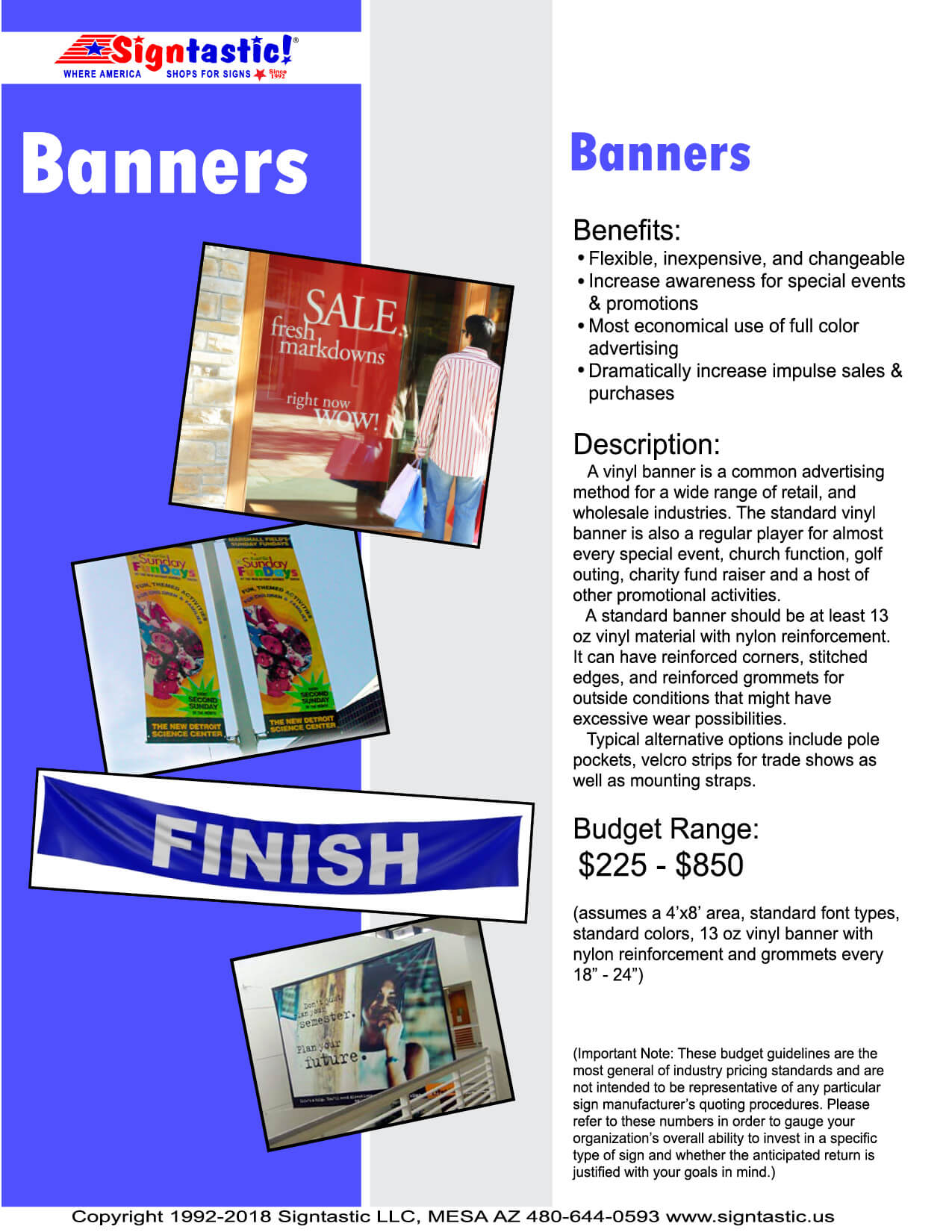 Wide Format Printing Custom Banners Posters Sign Makers By