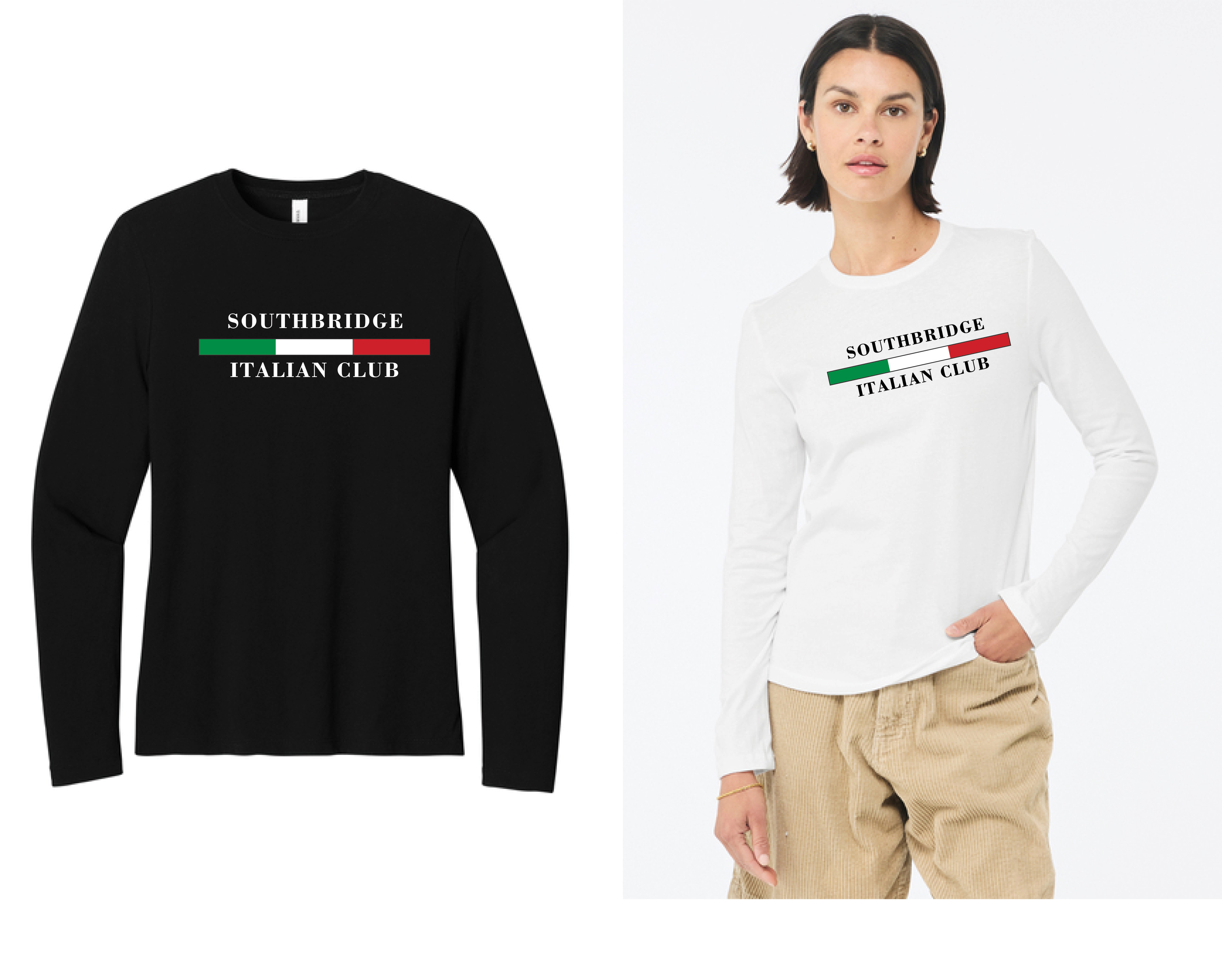 BELLA+CANVAS® Women’s Jersey Long Sleeve Tee (Logo 3)
