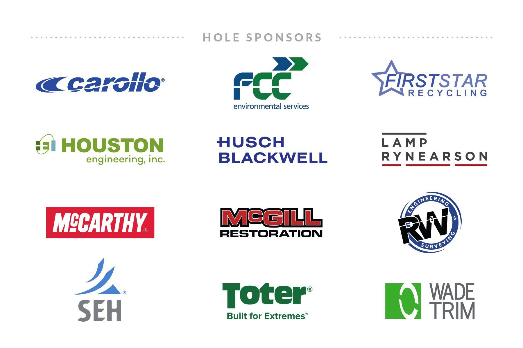 Hole Sponsors