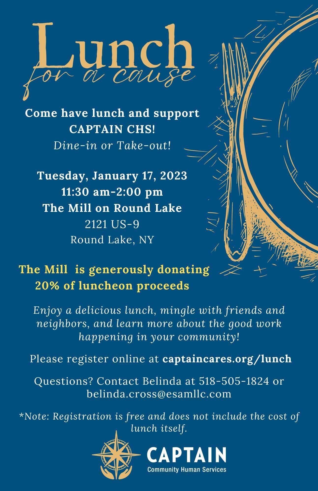 Join us for January's Lunch for a Cause!
