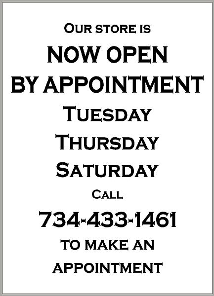 Open by Appointment