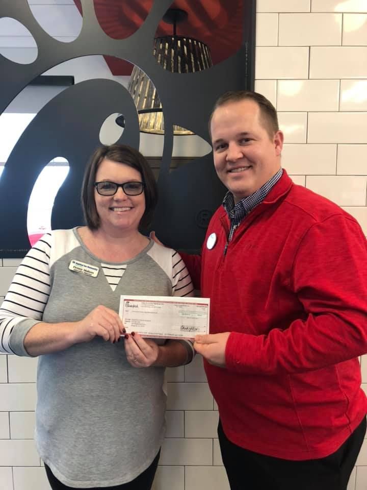 Gallons for Good campaign through Chick fil a raised $798.00 for Habitat of Catoosa's building program