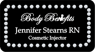 RECTANGLE BLING NAME BADGE