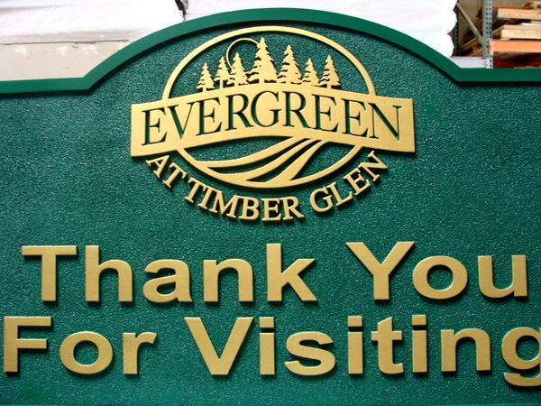 KA20634- Exit Sign for the Evergreen at Timber Glen  Luxury Apartments