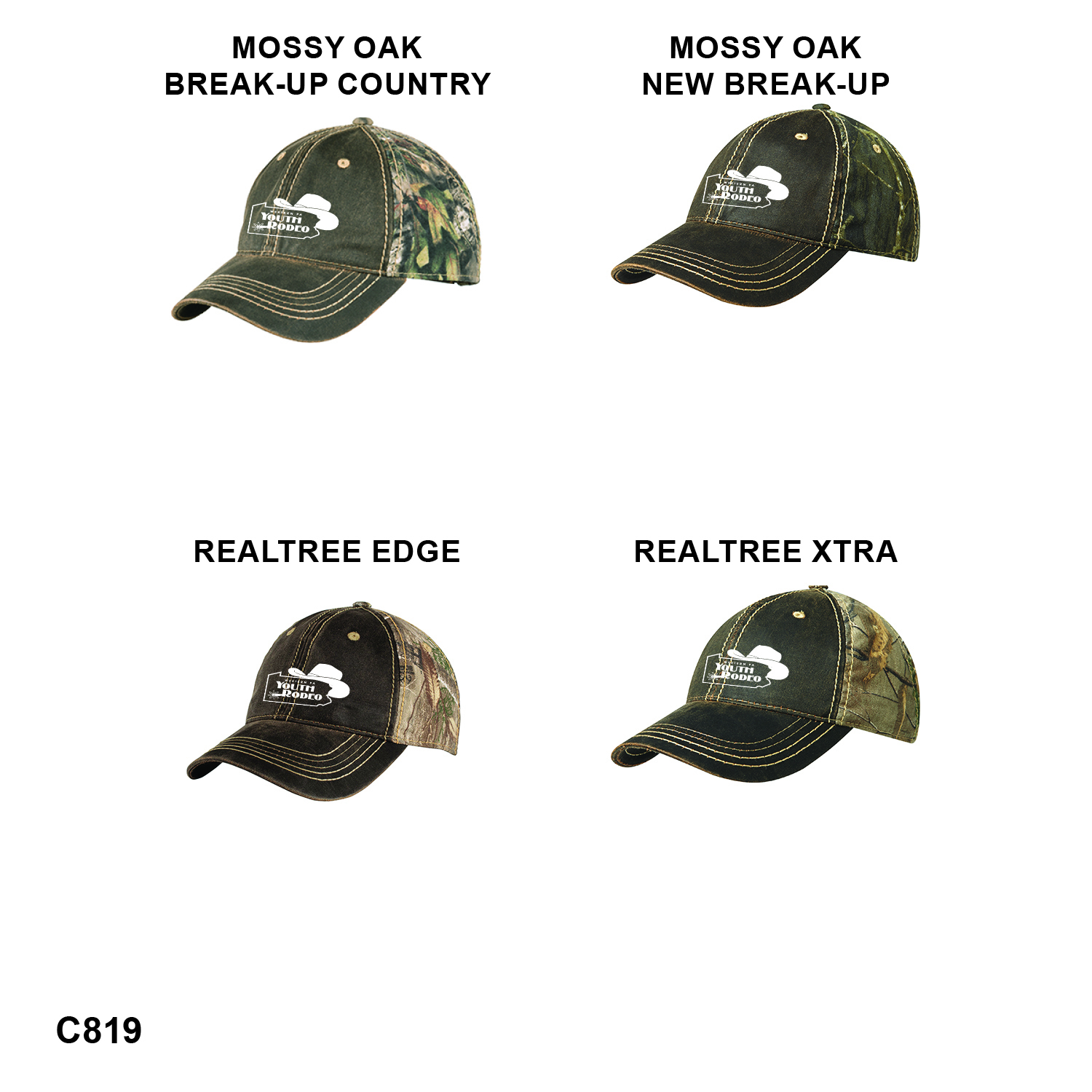 WPYRA LOGO - Port Authority® Pigment Print Camouflage Cap