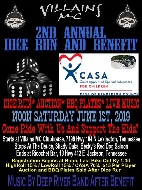 CASA of Henderson County 2nd Annual Dice Run
